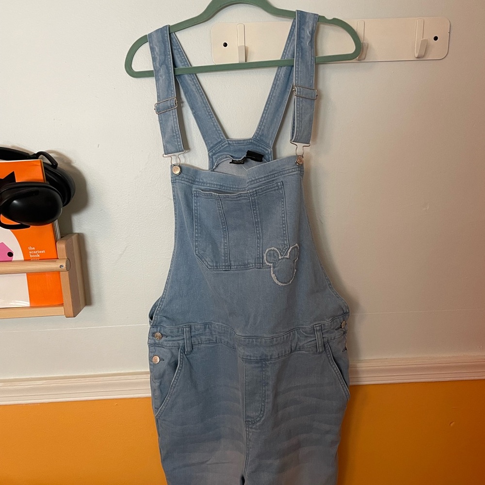Nwt Disney universe Mickey Mouse denim overalls small
